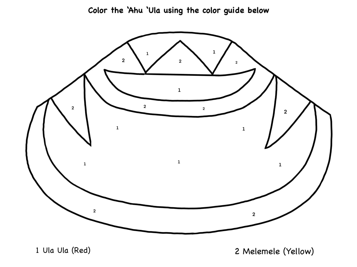 Color by Number - ‘Ahu ‘Ula