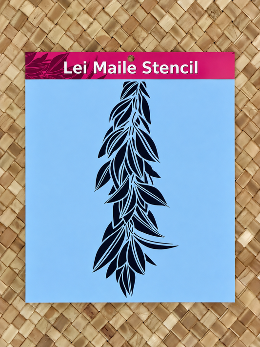Lei Maile Stencil