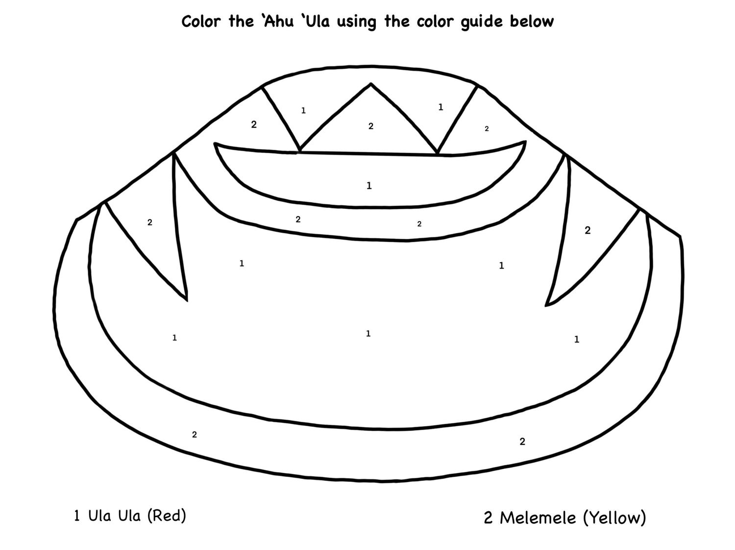 Color by Number - ‘Ahu ‘Ula